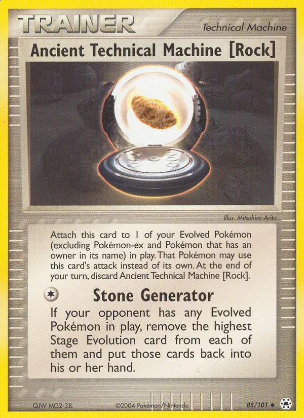 Ancient Technical Machine (Rock) - Hidden Legends Pokemon Card