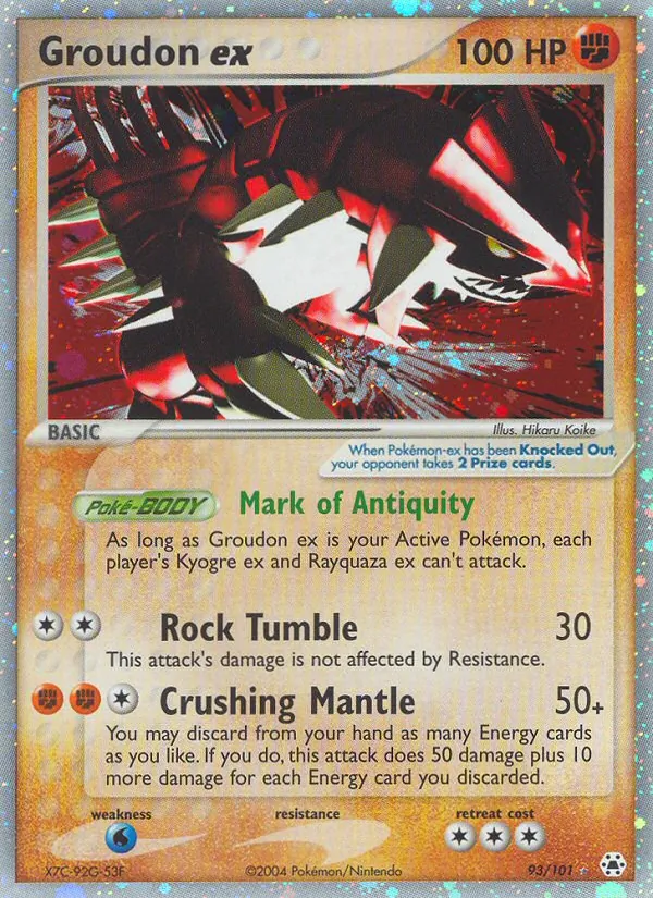 Groudon ex - Hidden Legends Pokemon Card