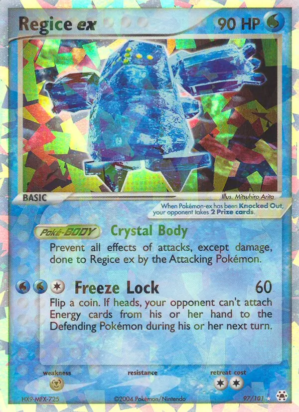Regice ex - Hidden Legends Pokemon Card