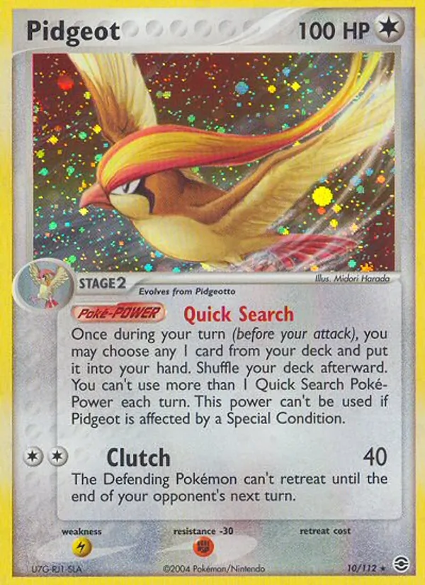 Pidgeot - FireRed & LeafGreen Pokemon Card