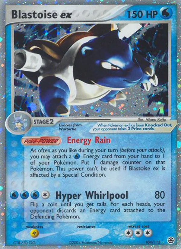 Blastoise ex - FireRed & LeafGreen Pokemon Card