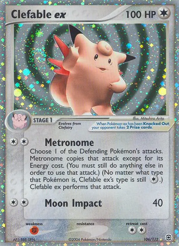 Clefable ex - FireRed & LeafGreen Pokemon Card