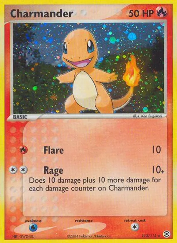 Charmander - FireRed & LeafGreen Pokemon Card
