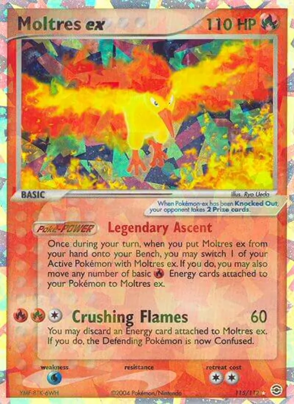 Moltres ex - FireRed & LeafGreen Pokemon Card