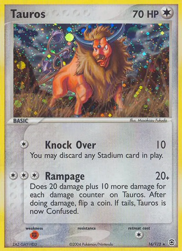 Tauros - FireRed & LeafGreen Pokemon Card