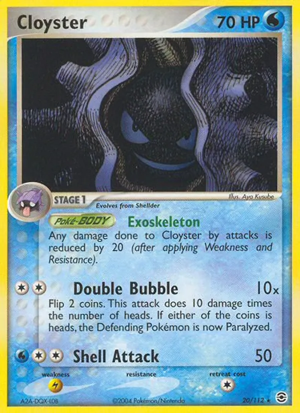 Cloyster - FireRed & LeafGreen Pokemon Card
