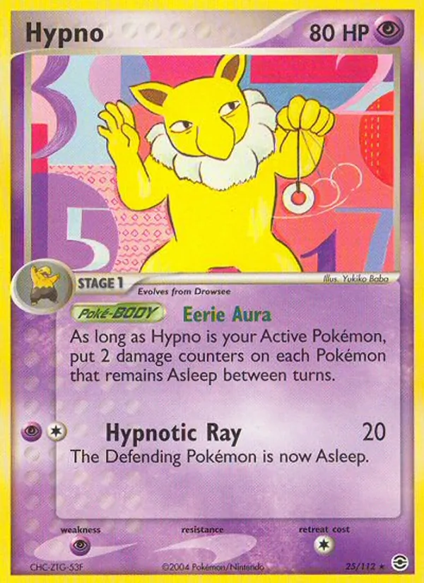 Hypno - FireRed & LeafGreen Pokemon Card
