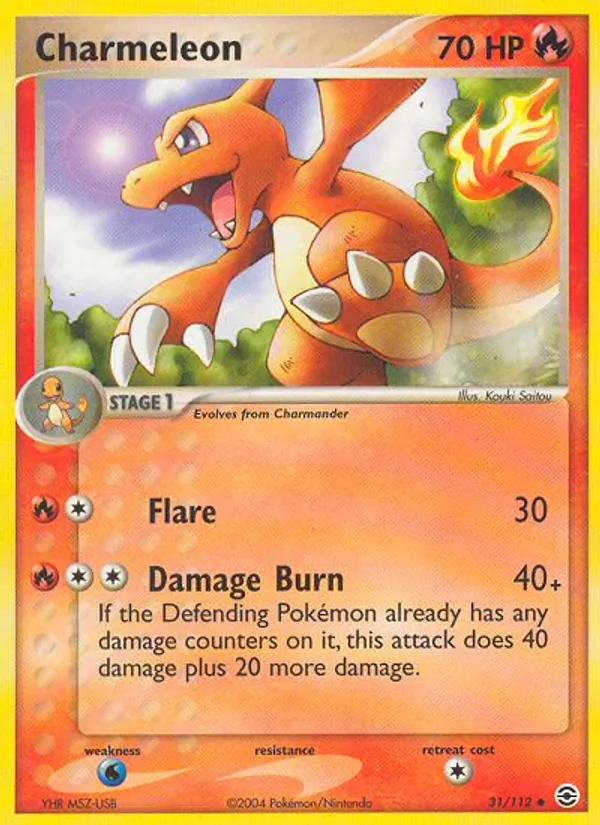 Charmeleon - FireRed & LeafGreen Pokemon Card