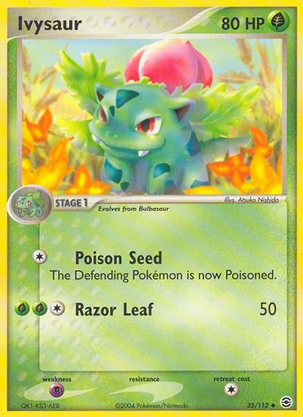 Ivysaur - FireRed & LeafGreen Pokemon Card