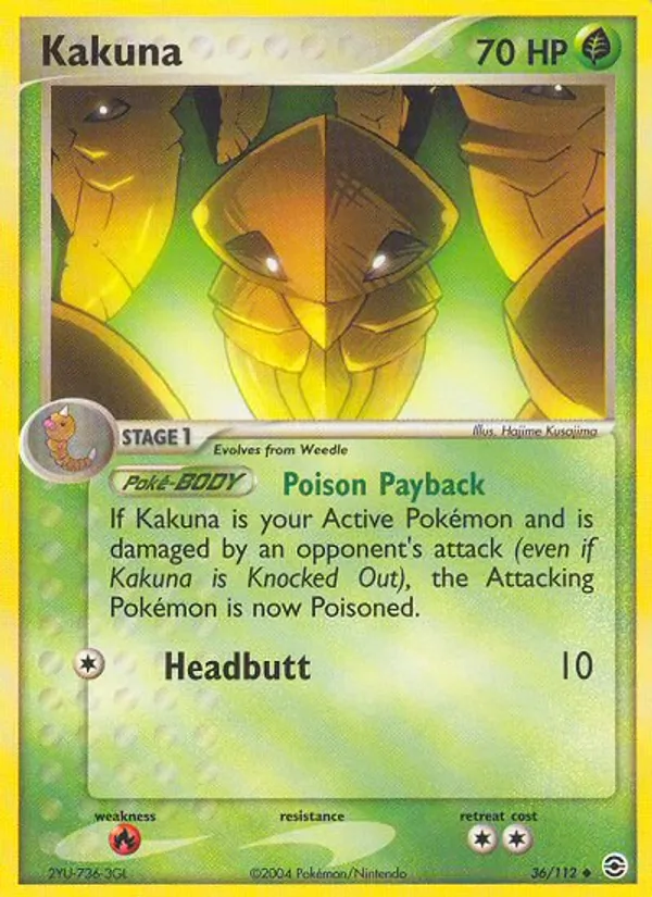 Kakuna - FireRed & LeafGreen Pokemon Card