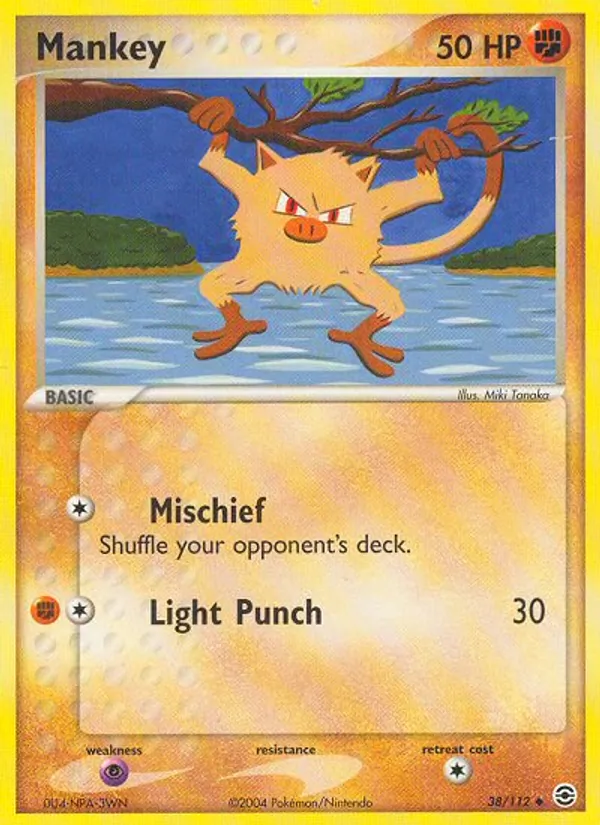 Mankey - FireRed & LeafGreen Pokemon Card