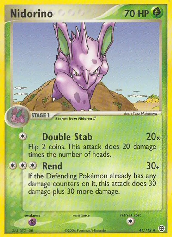 Nidorino - FireRed & LeafGreen Pokemon Card