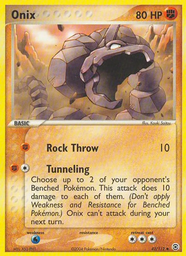 Onix - FireRed & LeafGreen Pokemon Card