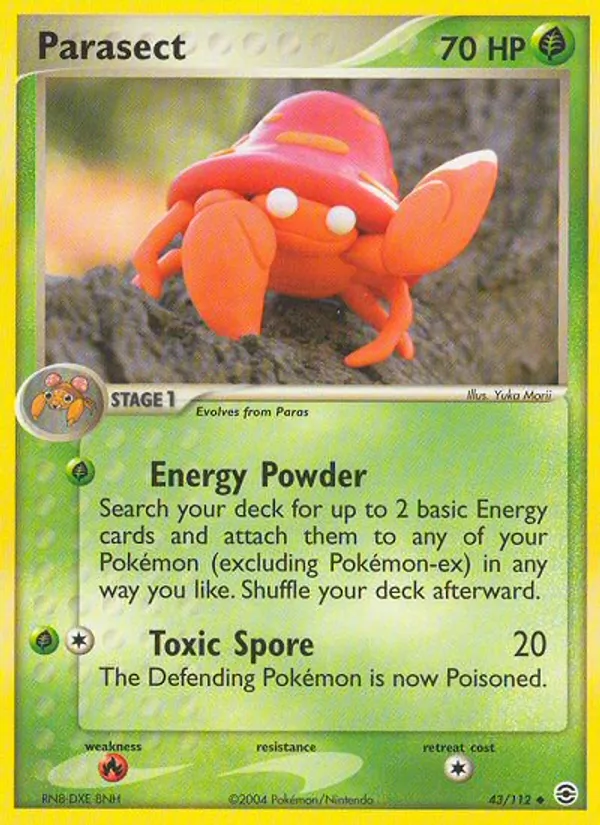 Parasect - FireRed & LeafGreen Pokemon Card