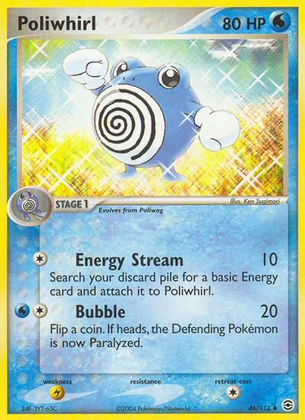 Poliwhirl - FireRed & LeafGreen Pokemon Card