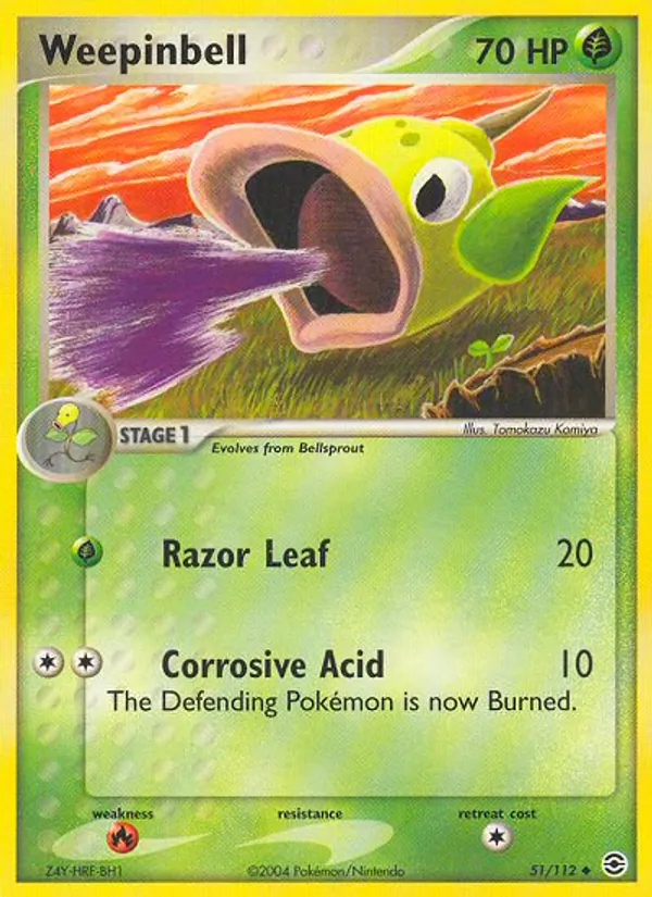 Weepinbell - FireRed & LeafGreen Pokemon Card