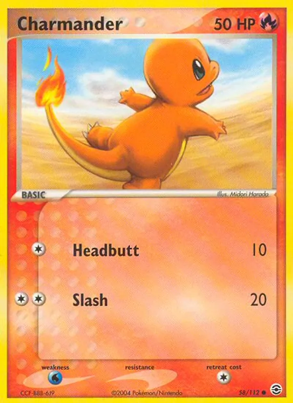 Charmander - FireRed & LeafGreen Pokemon Card