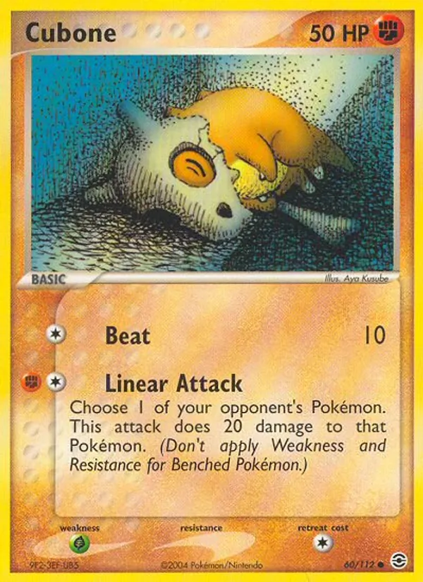 Cubone - FireRed & LeafGreen Pokemon Card
