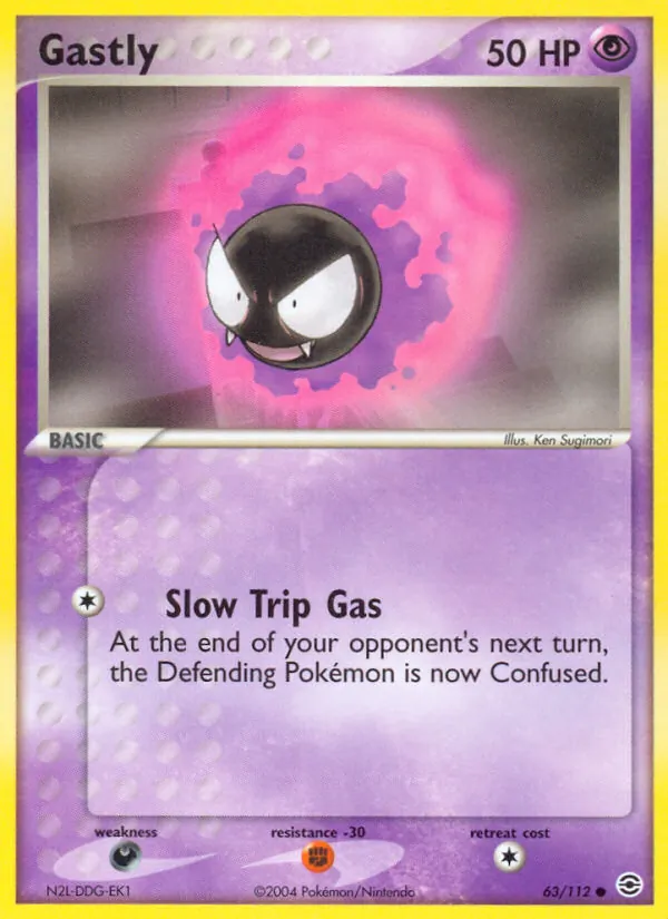 Gastly - FireRed & LeafGreen Pokemon Card