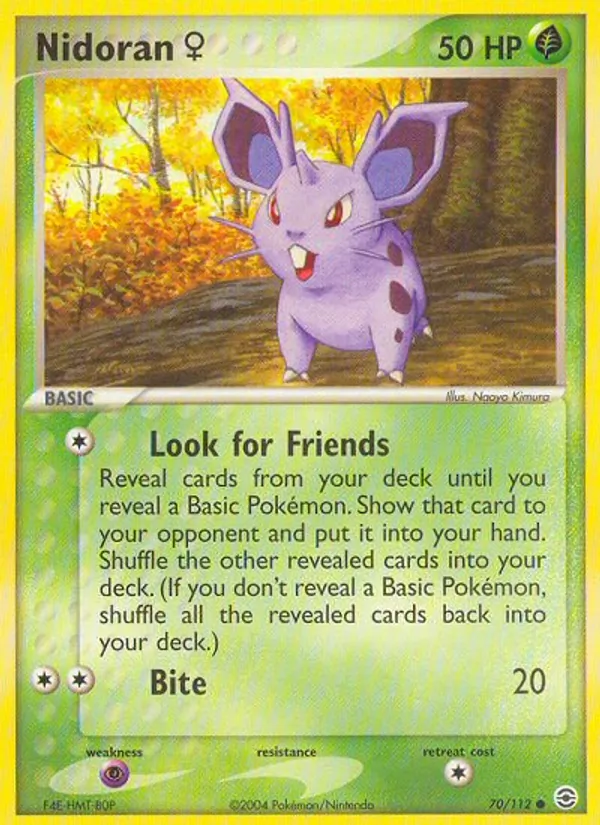 Nidoran♀ - FireRed & LeafGreen Pokemon Card