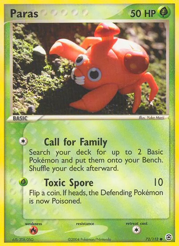 Paras - FireRed & LeafGreen Pokemon Card