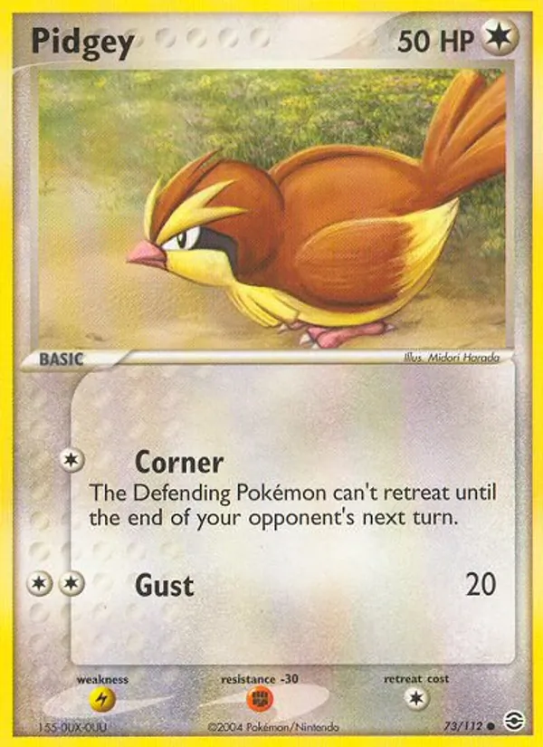 Pidgey - FireRed & LeafGreen Pokemon Card