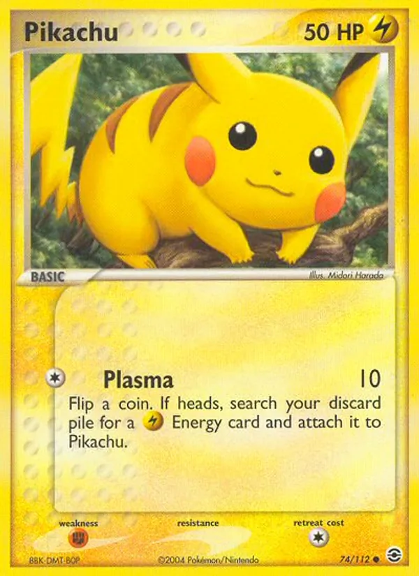 Pikachu - FireRed & LeafGreen Pokemon Card