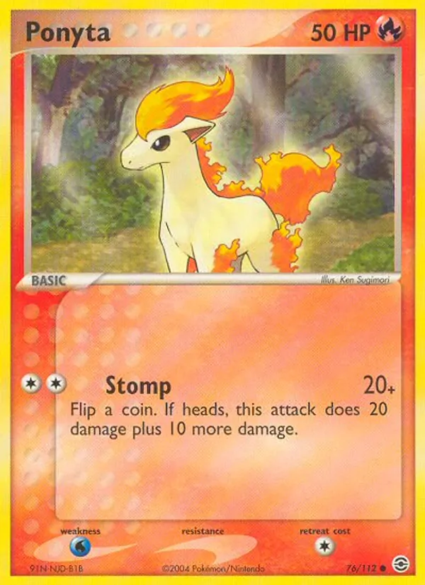 Ponyta - FireRed & LeafGreen Pokemon Card