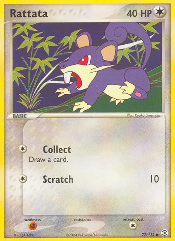 Rattata - FireRed & LeafGreen Pokemon Card