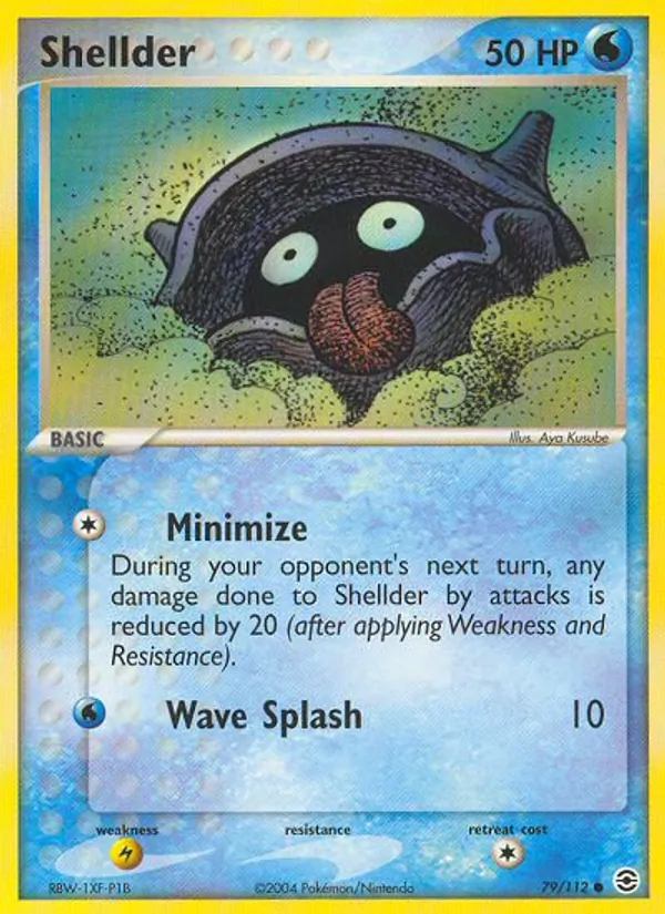 Shellder - FireRed & LeafGreen Pokemon Card