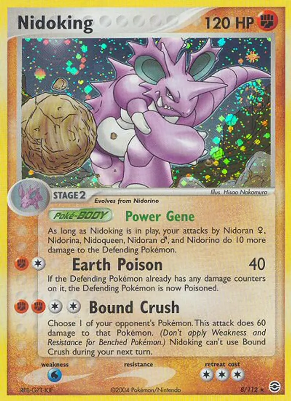 Nidoking - FireRed & LeafGreen Pokemon Card