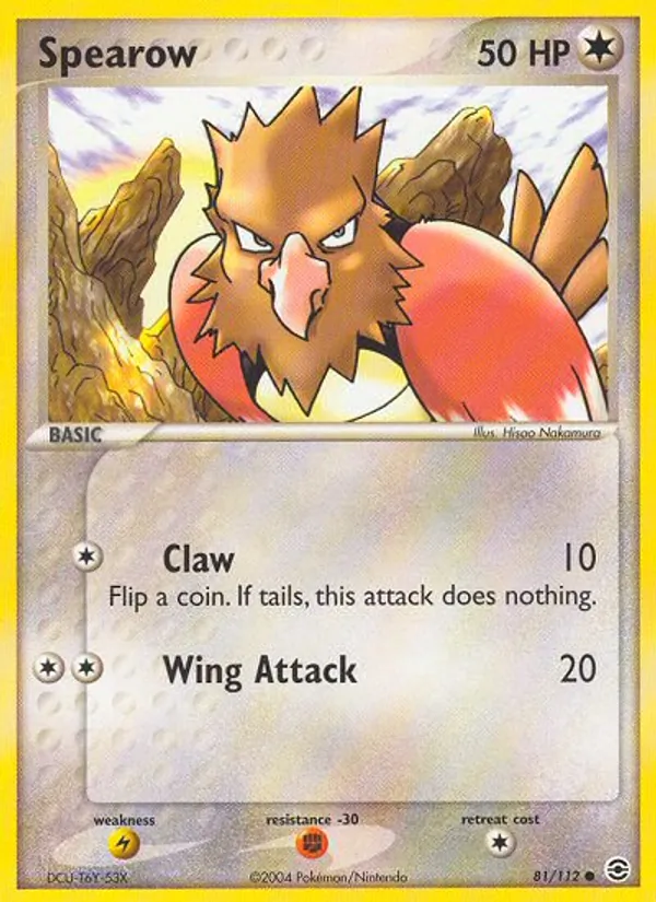 Spearow - FireRed & LeafGreen Pokemon Card