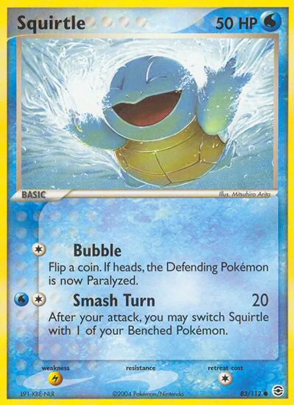Squirtle - FireRed & LeafGreen Pokemon Card