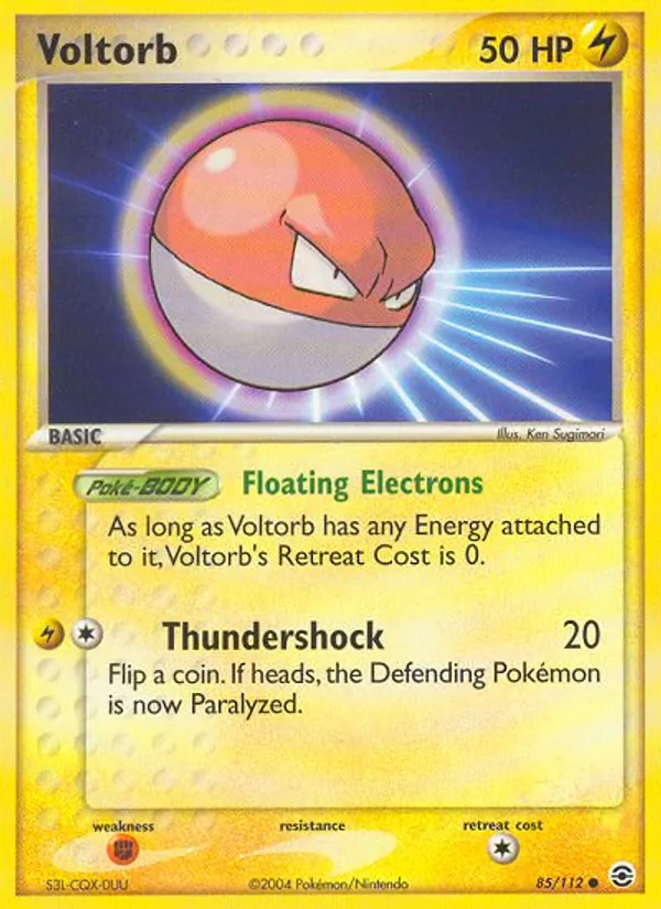 Voltorb - FireRed & LeafGreen Pokemon Card