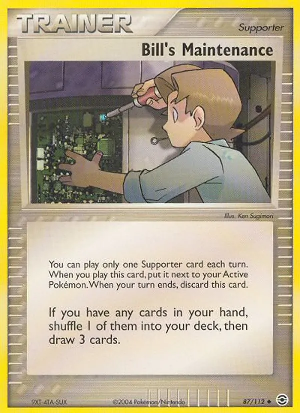 Bill's Maintenance - FireRed & LeafGreen Pokemon Card