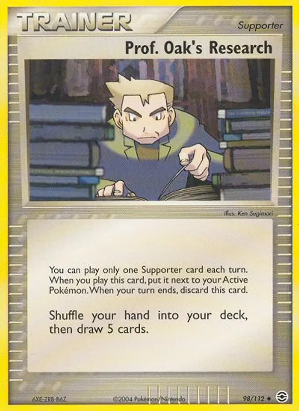 Prof. Oak's Research - FireRed & LeafGreen Pokemon Card