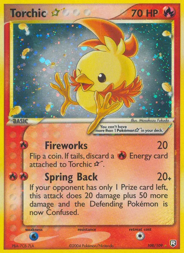 Torchic Star - Team Rocket Returns Pokemon Card