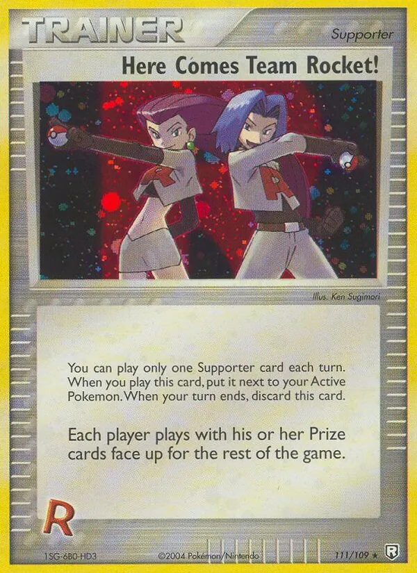 Here Comes Team Rocket! - Team Rocket Returns Pokemon Card