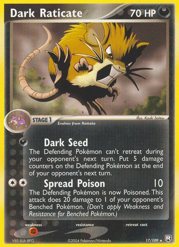 Dark Raticate - Team Rocket Returns Pokemon Card