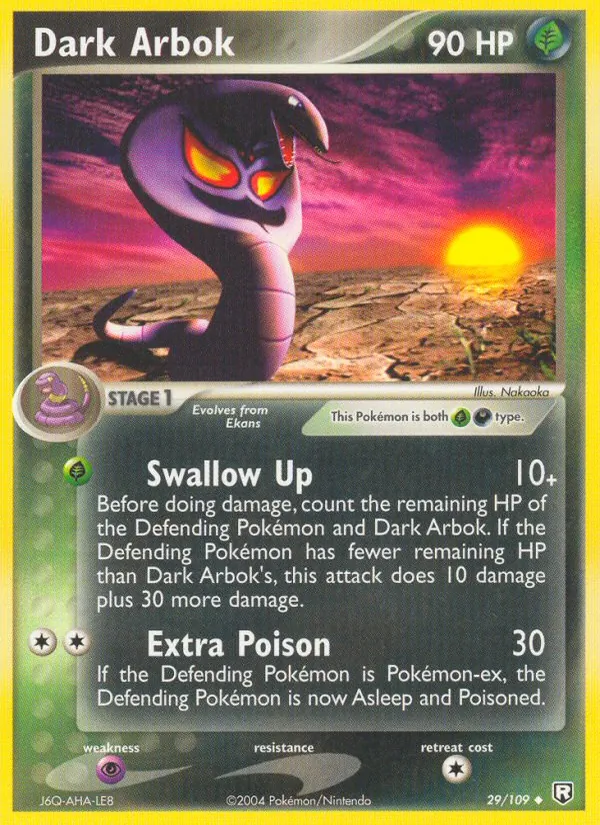 Dark Arbok - Team Rocket Returns Pokemon Card