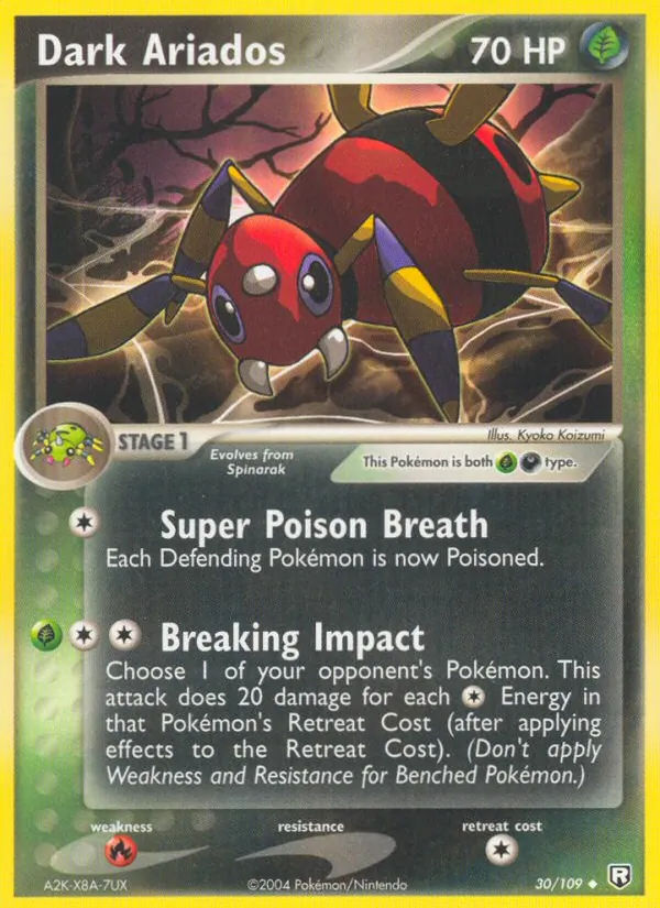 Dark Ariados - Team Rocket Returns Pokemon Card