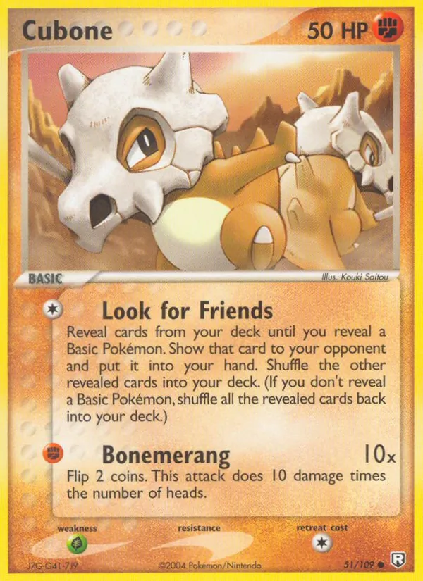 Cubone - Team Rocket Returns Pokemon Card