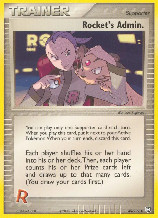 Rocket's Admin. - Team Rocket Returns Pokemon Card