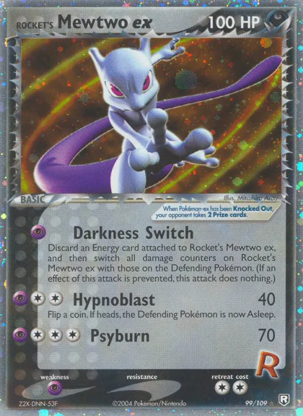 Rocket's Mewtwo ex - Team Rocket Returns Pokemon Card