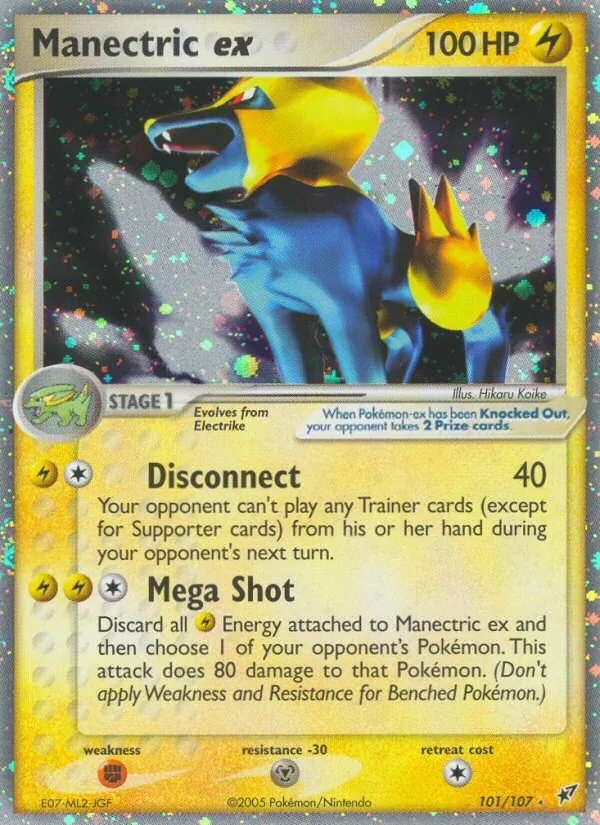 Manectric ex - Deoxys Pokemon Card