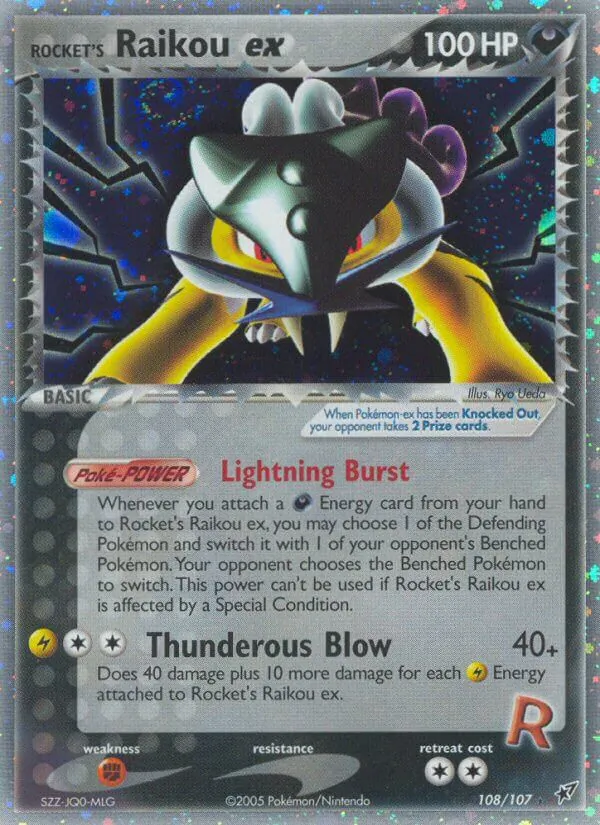 Rocket's Raikou ex - Deoxys Pokemon Card