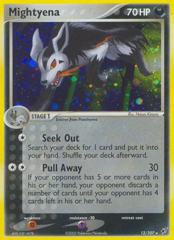 Mightyena - Deoxys Pokemon Card