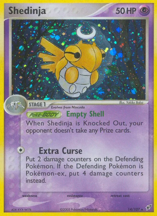 Shedinja - Deoxys Pokemon Card