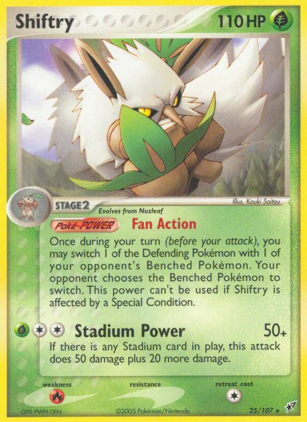 Shiftry - Deoxys Pokemon Card