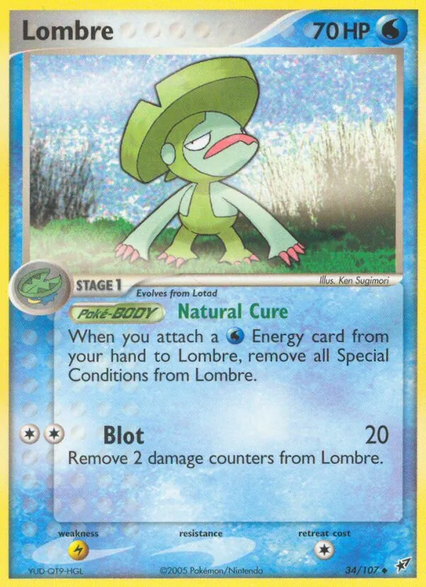 Lombre - Deoxys Pokemon Card